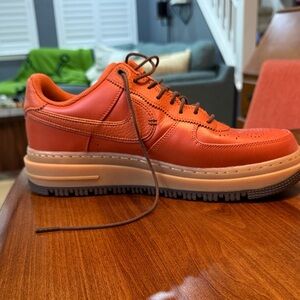 Nike Men's AirForce One Burnt Orange Leather